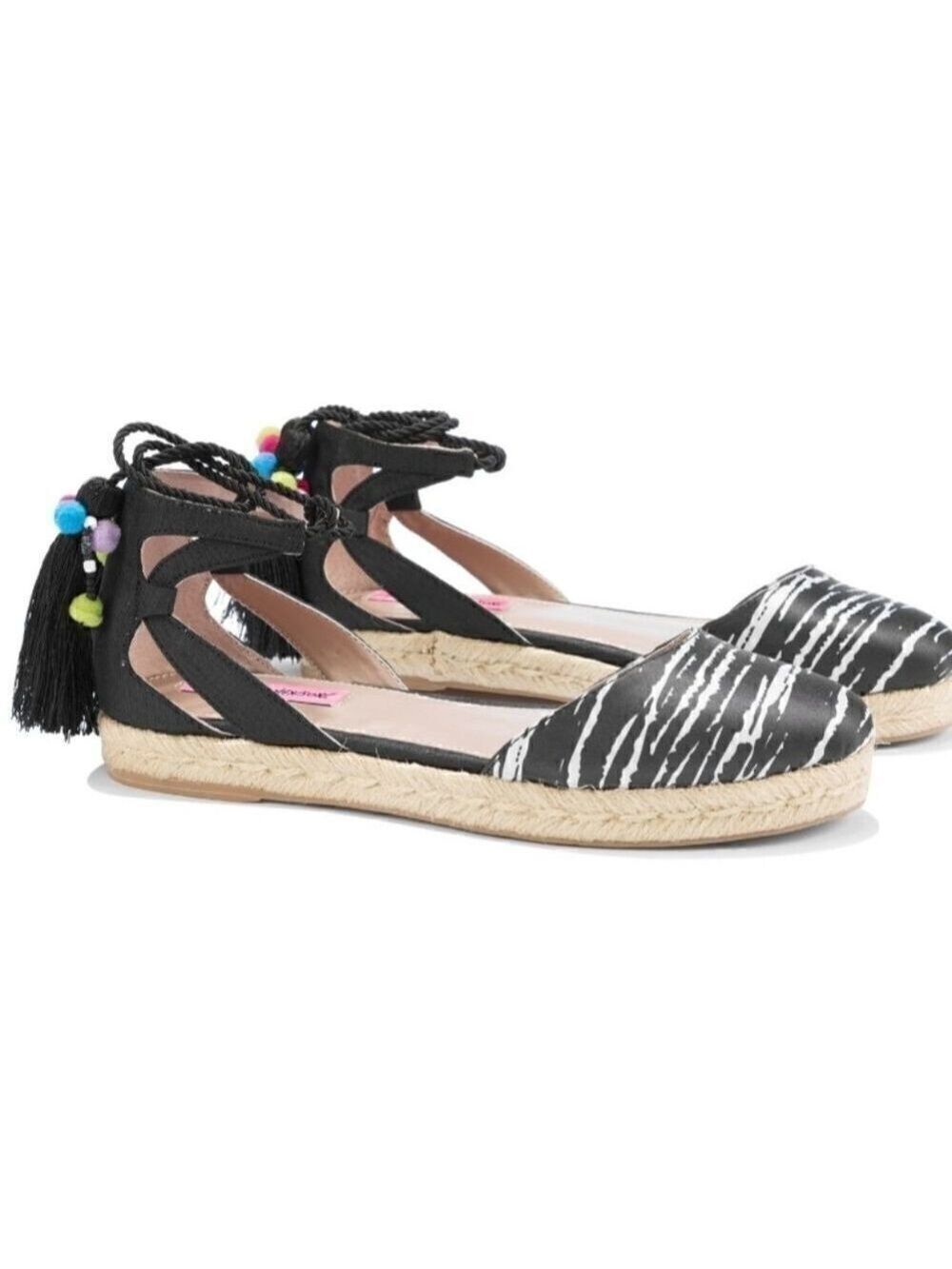 Betsey Johnson Pom Pom Ankle Strap Sandal Hazyl Model